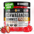 NOBLE NUTRITION Ashwagandha Gummies - Sugar Free & Vegan Ashwagandha