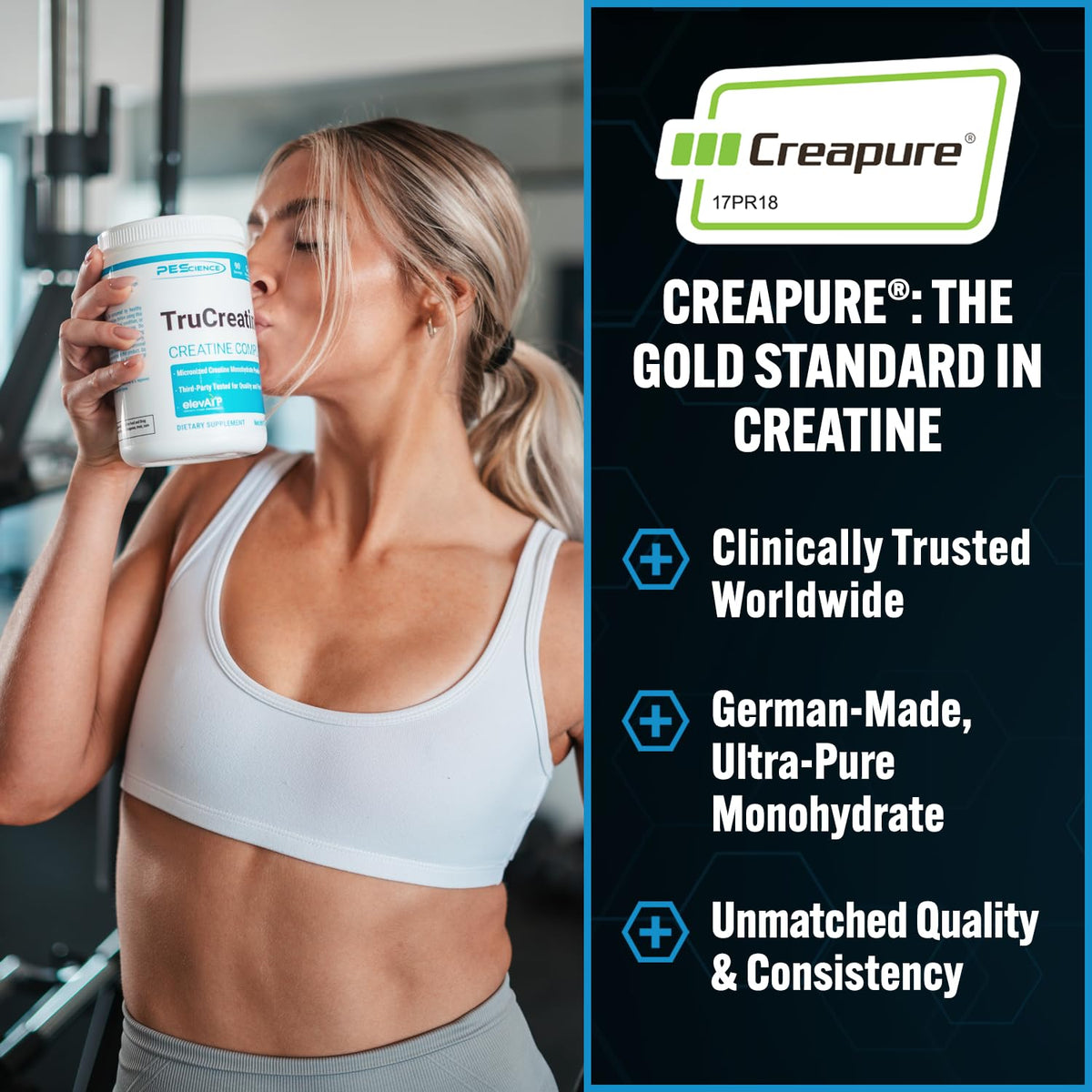 PEScience TruCreatine+ Creatine Monohydrate Powder - 90 Servings - image 3