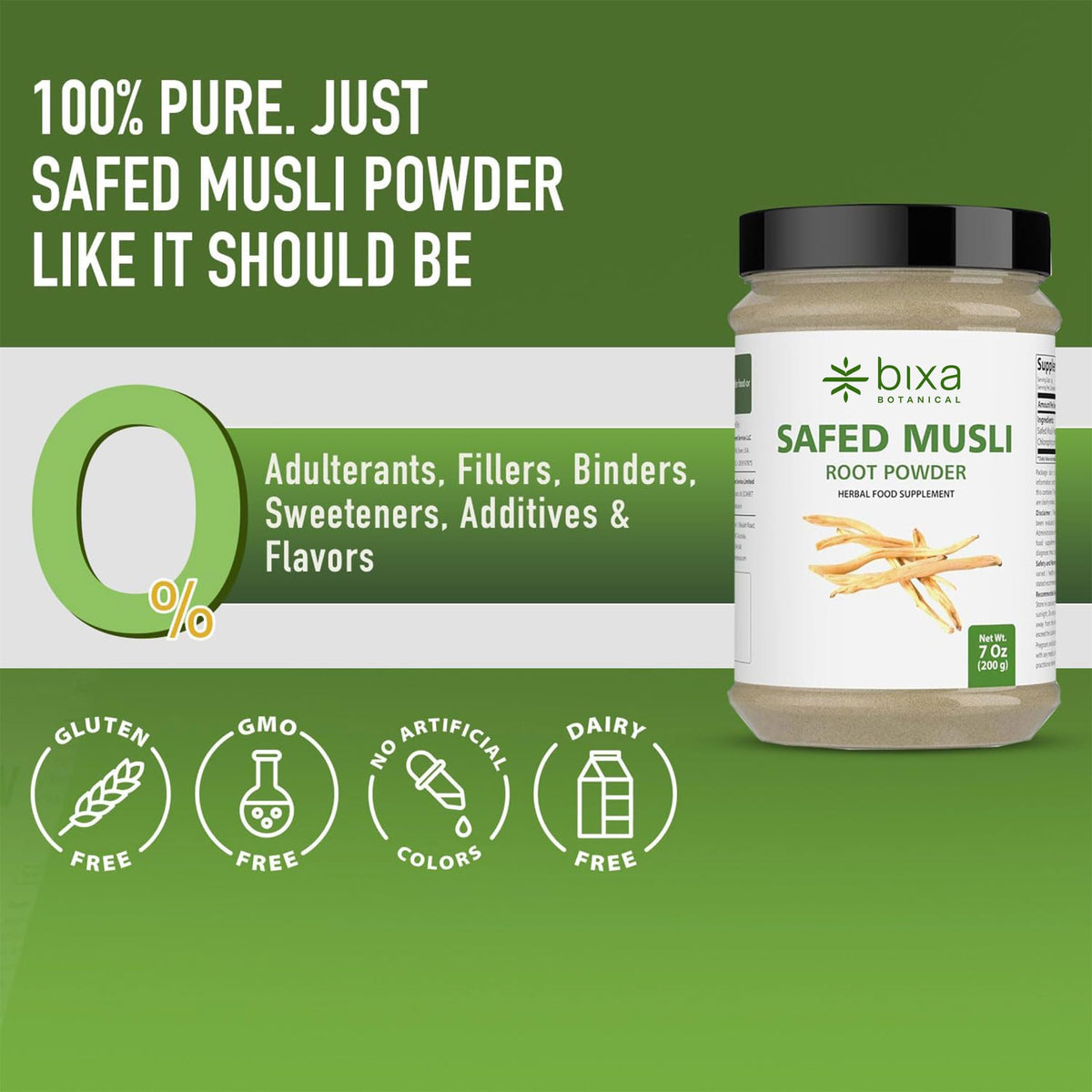 bixa BOTANICAL Safed musli