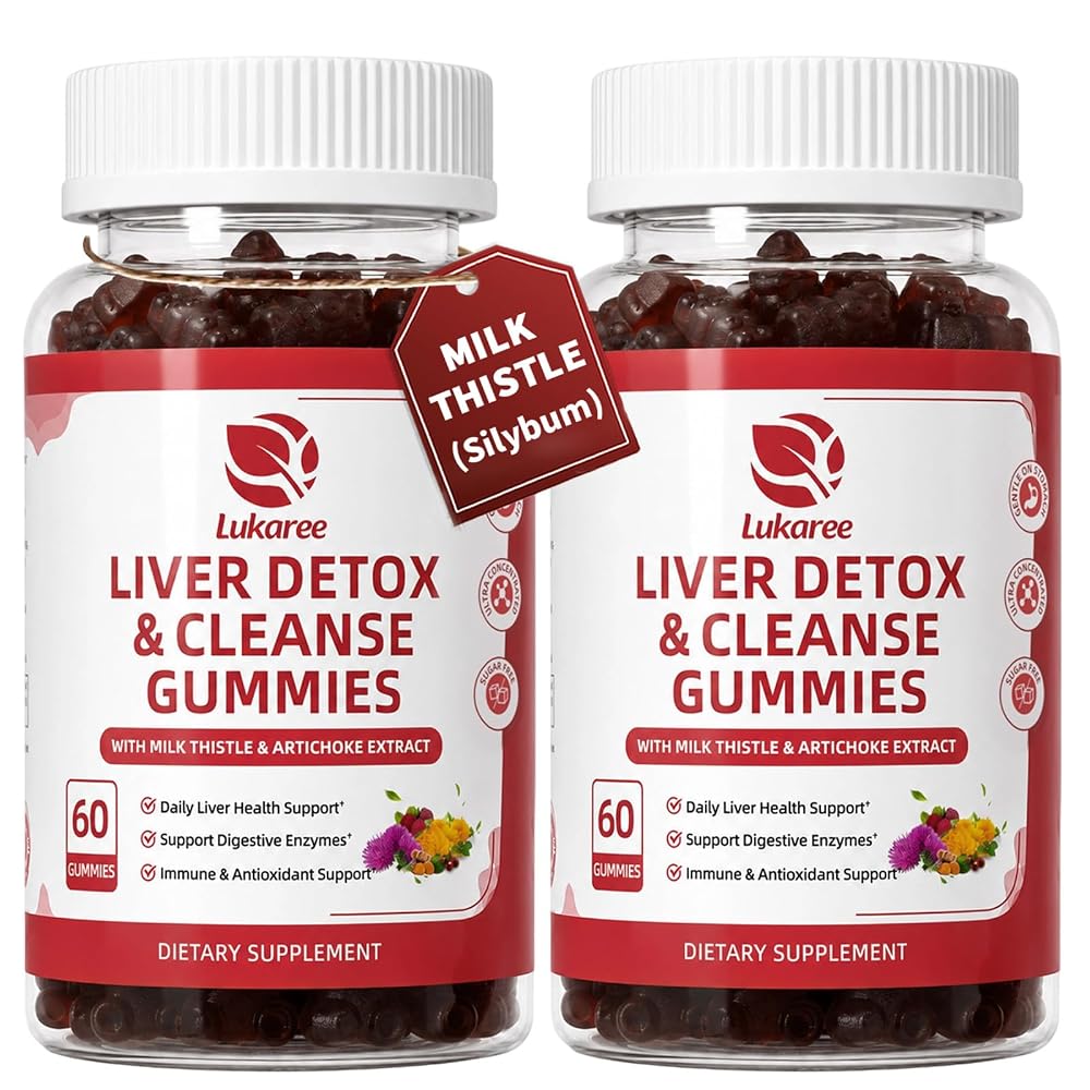 Lukaree Liver Cleanse Detox & Repair Gummies - 120 Count