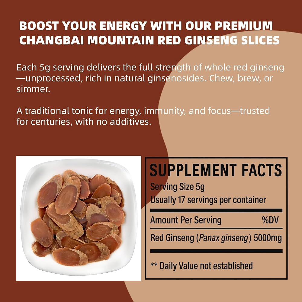 EAST NATURHUS 8-Year Red Ginseng Slices - 3 oz - image 2