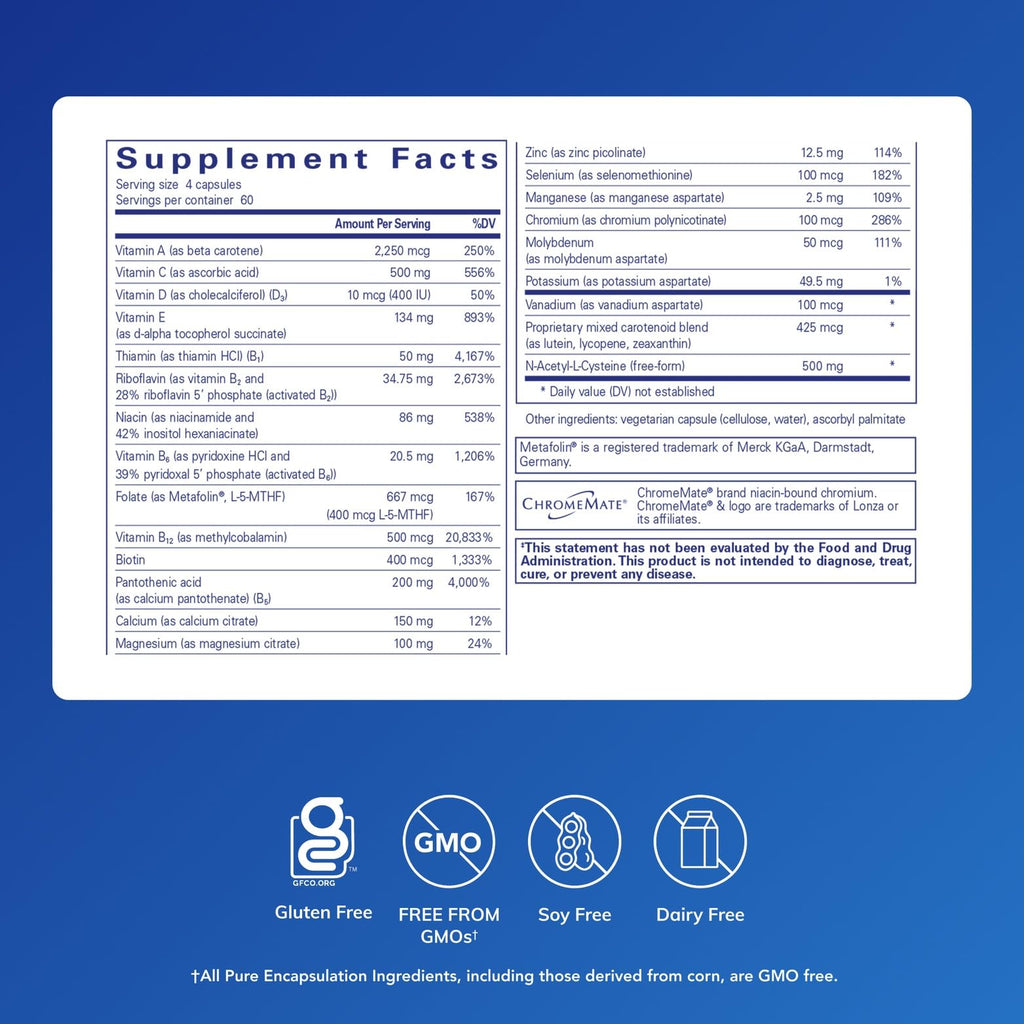 Pure Encapsulations Nutrient 950 with NAC - 240 Capsules - image 2