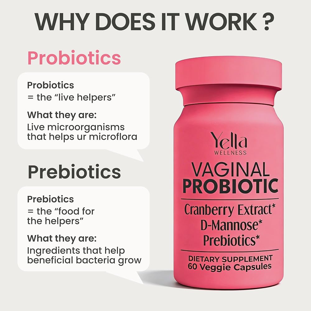 YELLA WELLNESS Vaginal Probiotics with Cranberry Extract - 60 Capsules - image 7