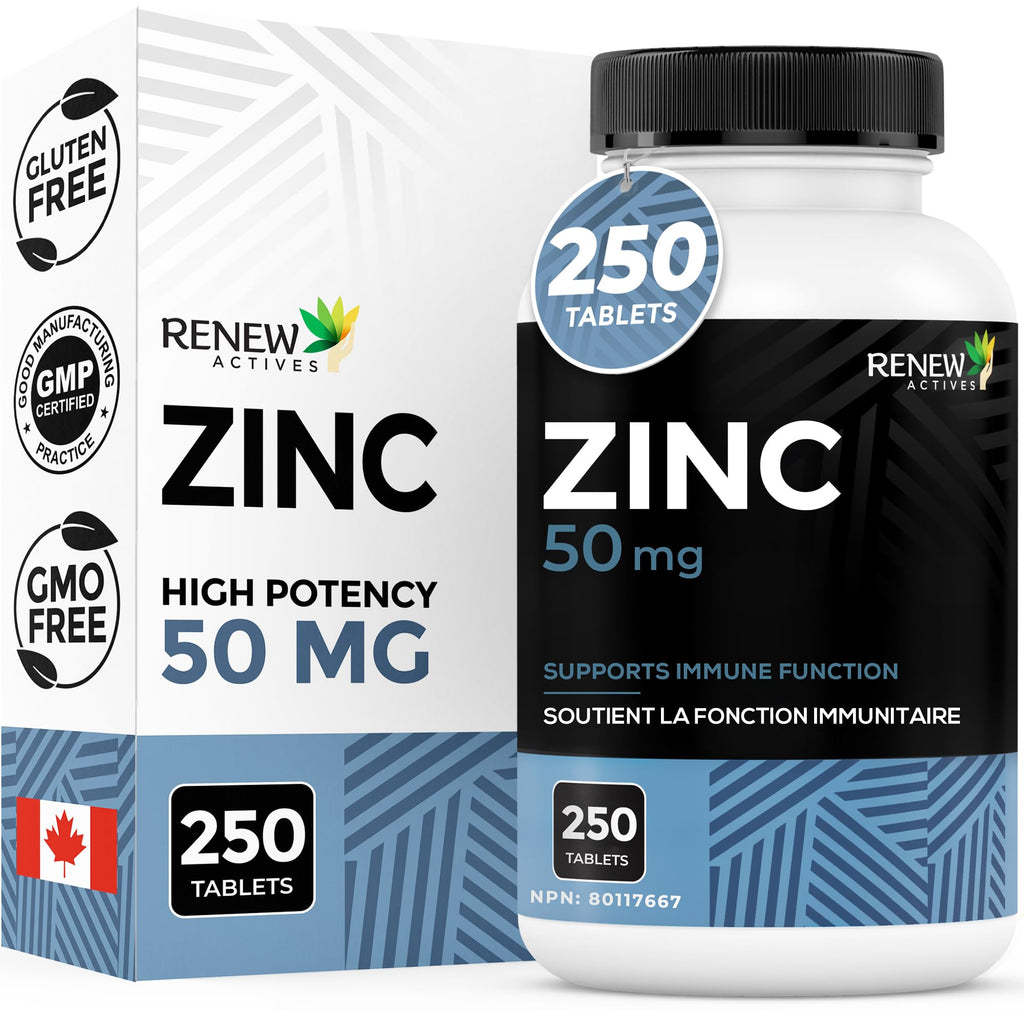 Renew Actives Zinc 50mg - 250 Tablets