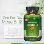Irwin Naturals Quick Release B-12 Cellular Energy Support - 120 Softgels - image 5