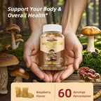 HEALOADING Mushroom Gummies with Lion's Mane & Cordyceps - 60 Count - image 6
