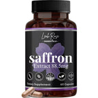 Leah Rose Essentials Saffron Supplement 88.5mg - 60 Capsules