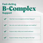 Omax3 Advanced Vitamin B Complex 50mg with Biotin - 90 Capsules - image 2