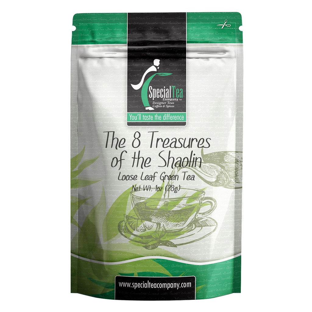 Special Tea 8 Treasures of Shaolin Loose Leaf Green Tea - 1 oz
