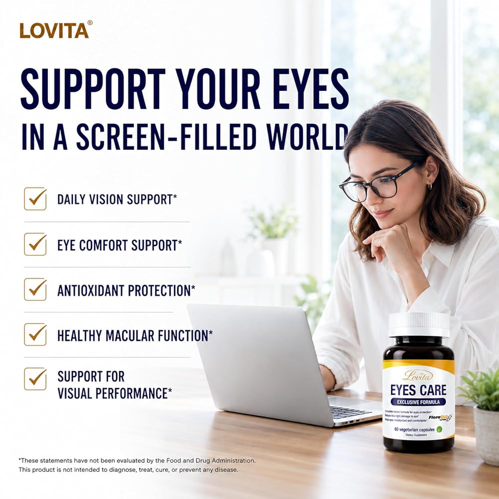 LOVITA Eyes Care Vitamin A & FloraGLO Lutein Complex - 60 Capsules - image 4