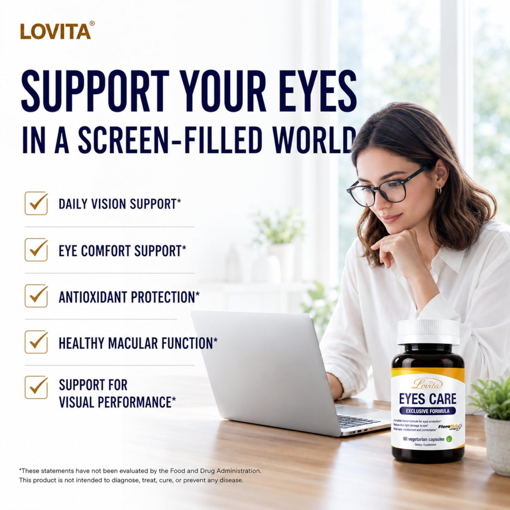 LOVITA Eyes Care Vitamin A & FloraGLO Lutein Complex - 60 Capsules - image 4