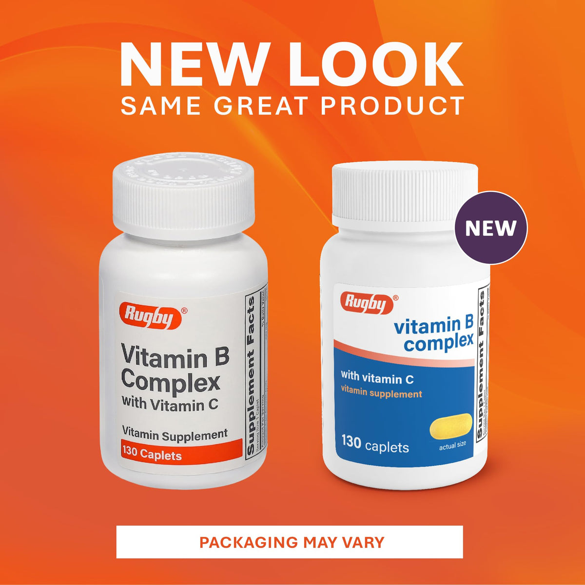 Rugby Vitamin B Complex with Vitamin C - 130 Caplets - image 4