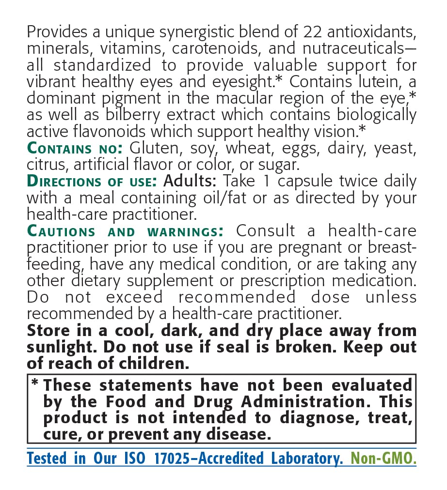 NEW ROOTS HERBAL Forsight Eye Support - 60 Vegetarian Capsules - image 2