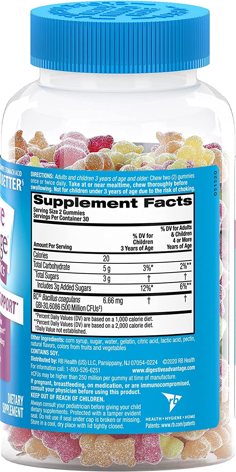 Schiff Sustenex Probiotic Gummies Assorted Fruit - 60 Gummies - image 2