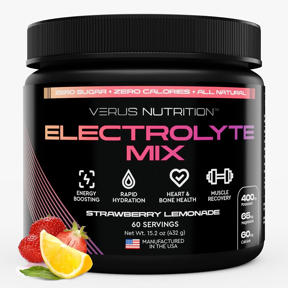 VERUS NUTRITION Electrolytes Powder No Sugar- Zero Calorie Hydration