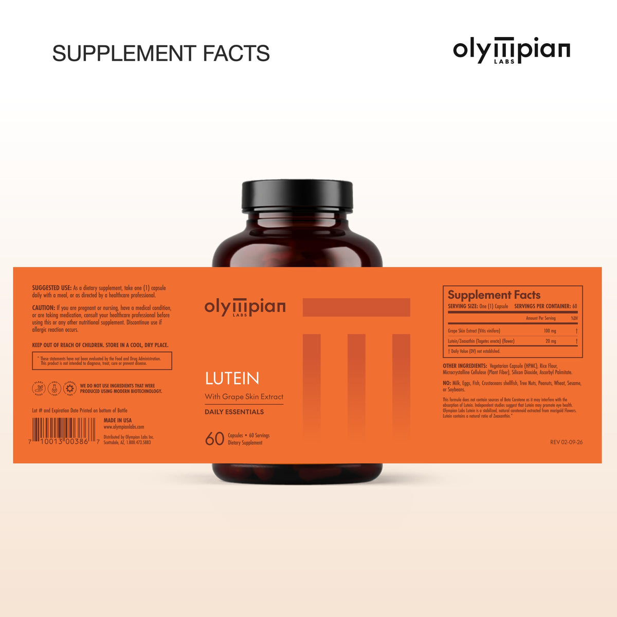 Olympian Labs Lutein 20 mg Eye Health Support - 60 Capsules - image 7