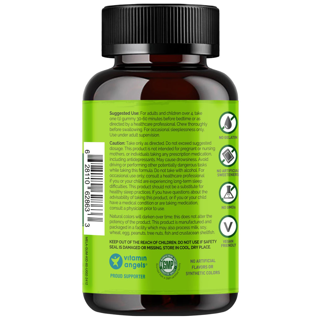 NATURELO Melatonin Gummies for Kids Sleep Support - 60 Gummies - image 6