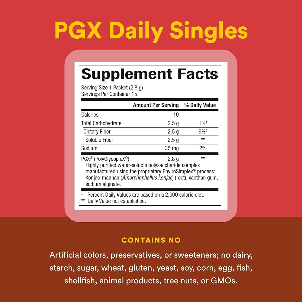 Natural Factors PGX Daily Singles Soluble Fiber - 15 Packets - image 4