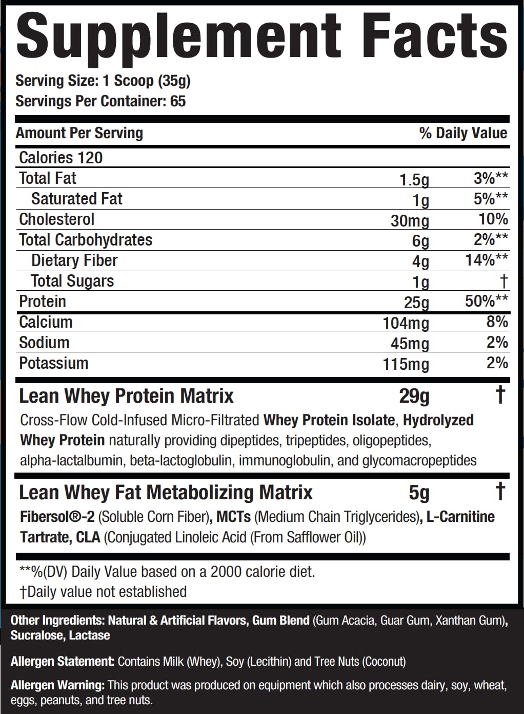 Musclesport Lean Whey Revolution Whey Protein Isolate - 5lb - image 2