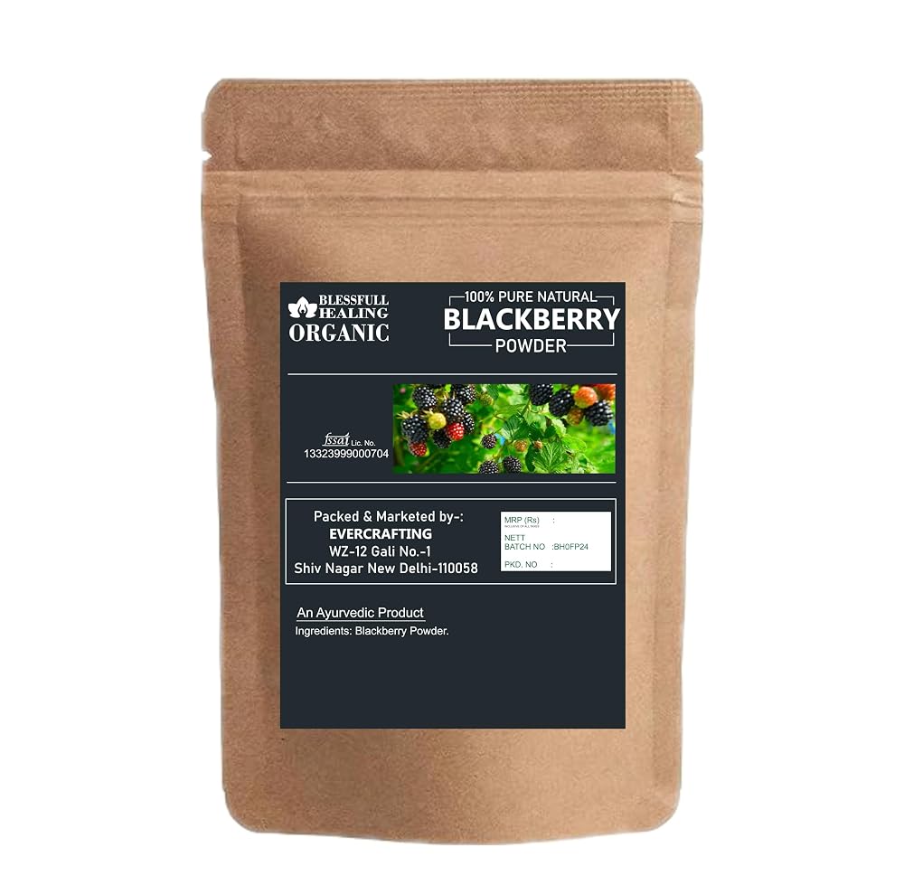 Blessfull Healing Organic BlackBerry Powder 100% Pure Natural 200