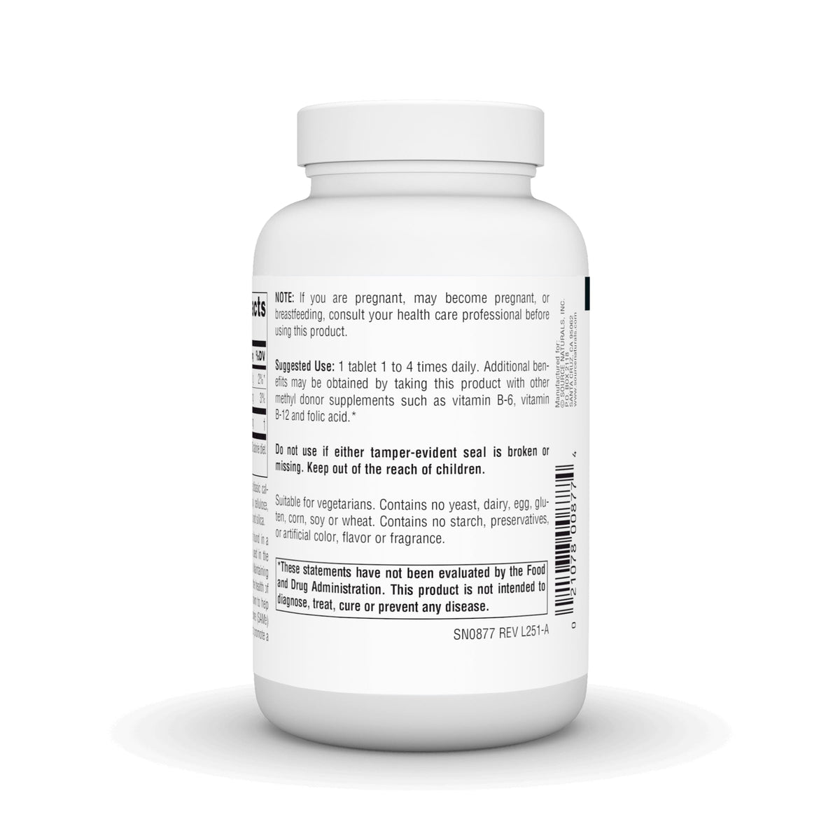 Source Naturals TMG, 750mg