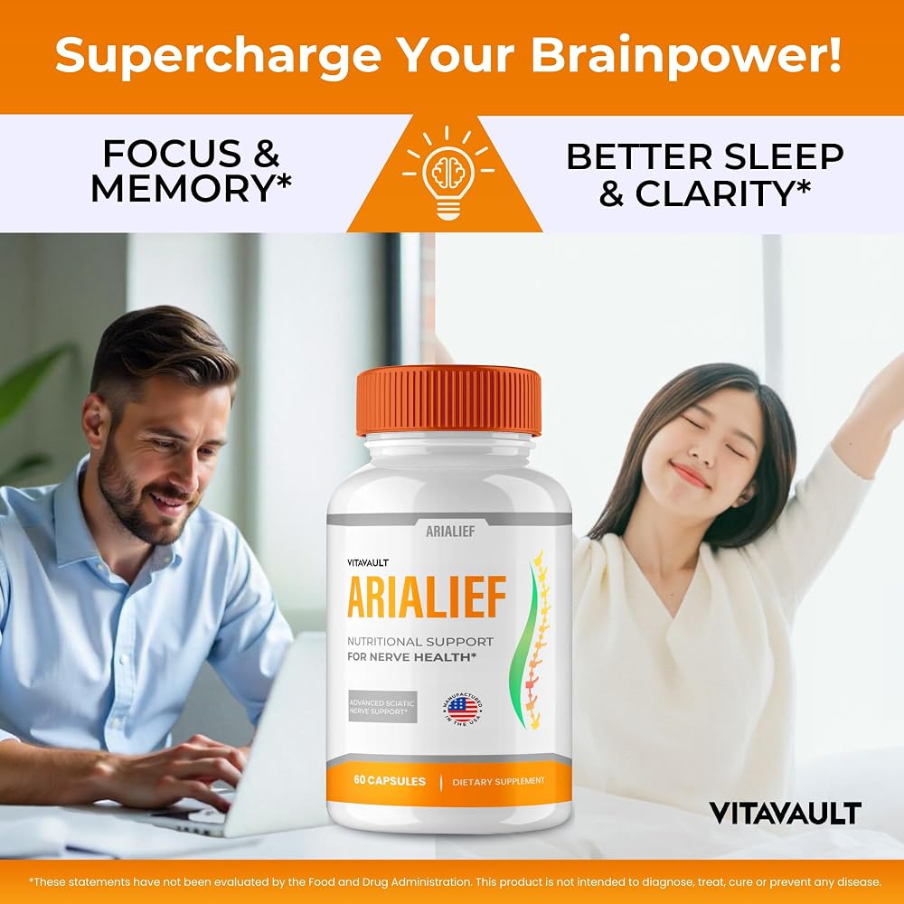 Vitavault Arialief Brain Supplements for Memory and Focus - 60 Capsules - image 5