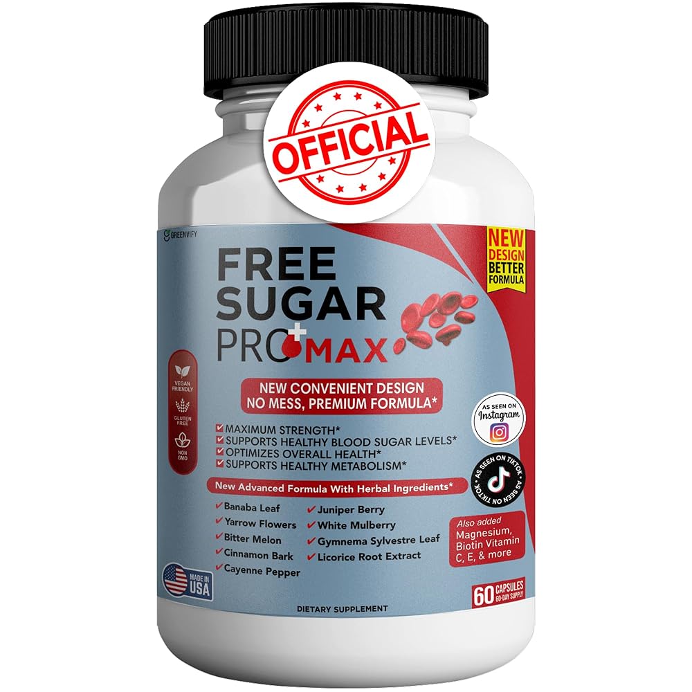 GREENVIFY Free Sugar Pro Max All Natural Formula to Maintain Healthy