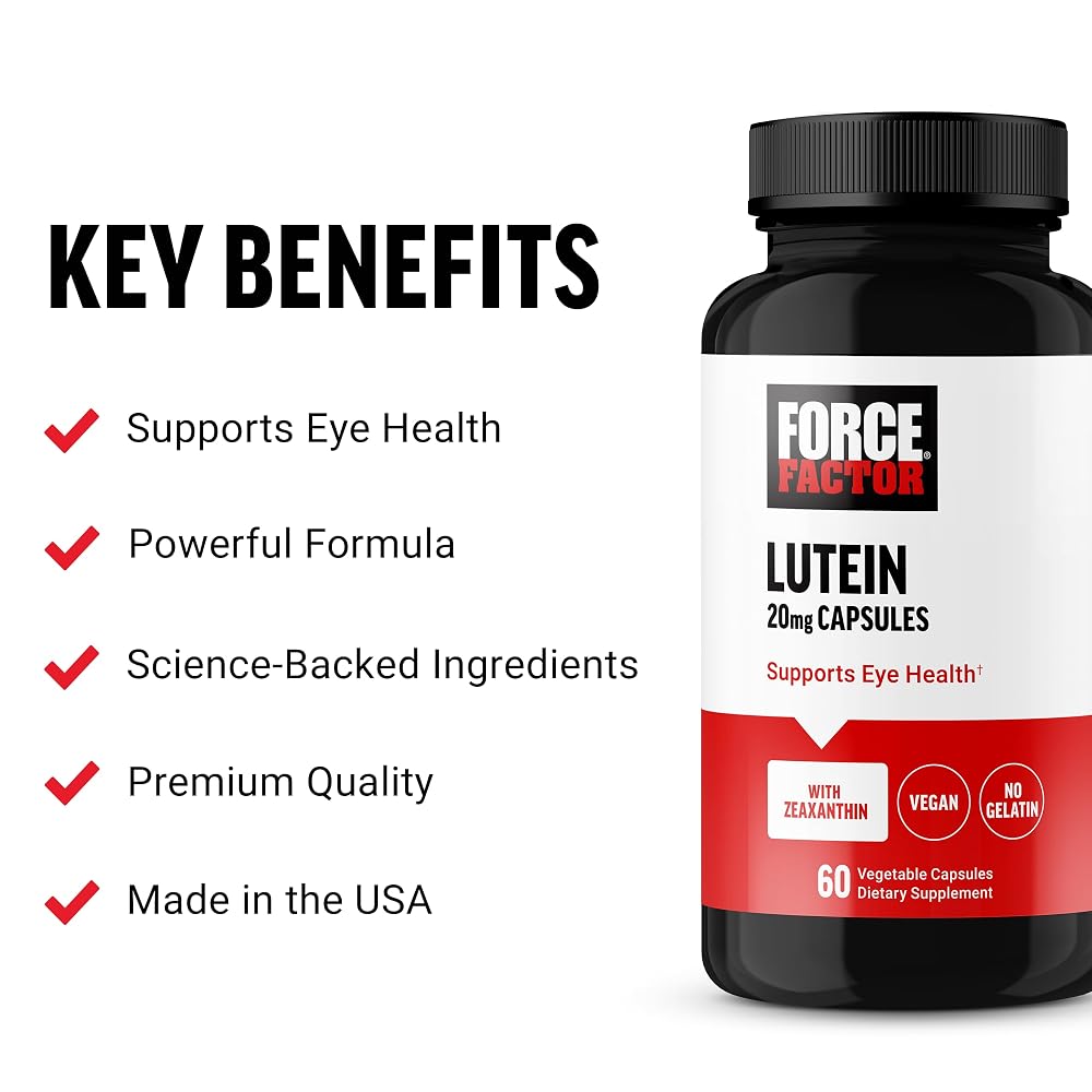 Force Factor Lutein and Zeaxanthin Eye Vitamins - 60 Capsules - image 2