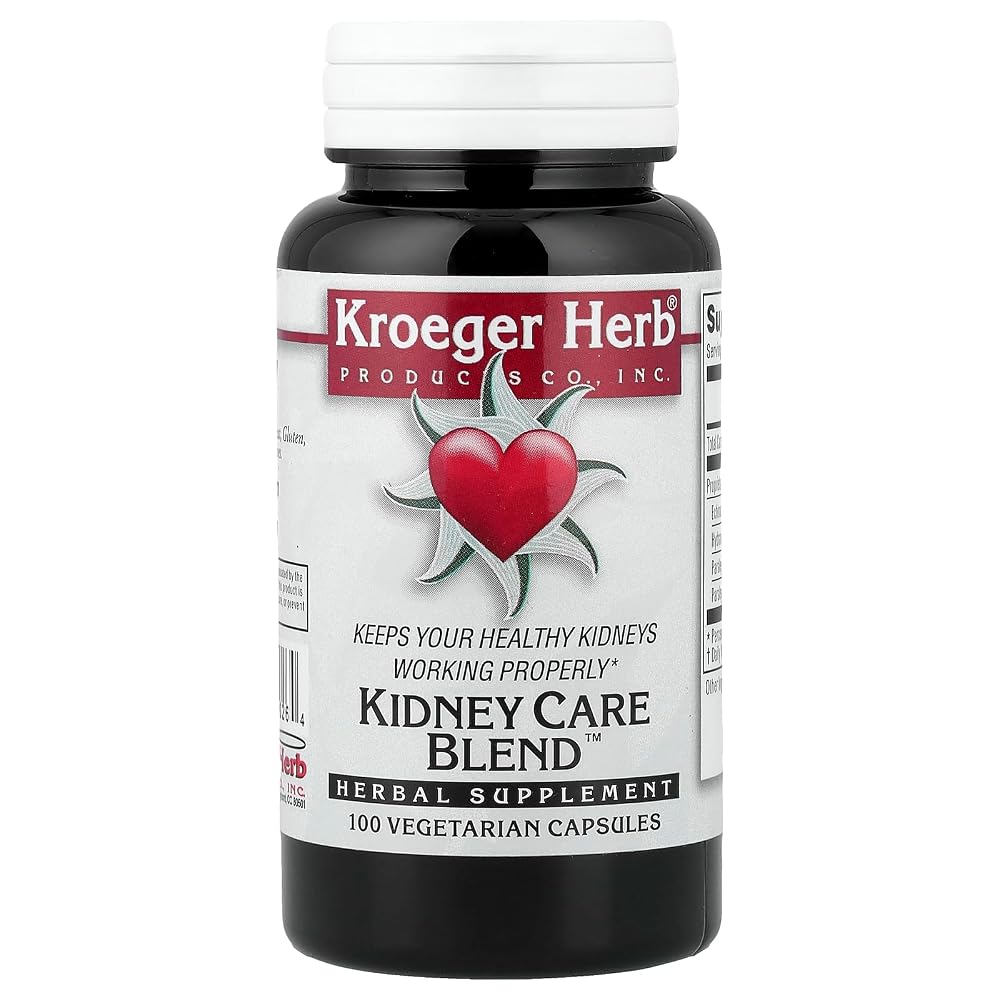 Kroeger Herb Kidney Care Blend Vegetarian Capsules - 100 Count