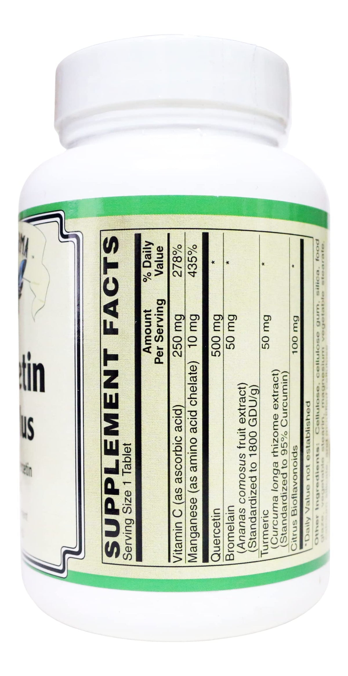 AlchePharma Quercetin 500 mg Plus Bioflavonoids - 50 Tablets - image 2