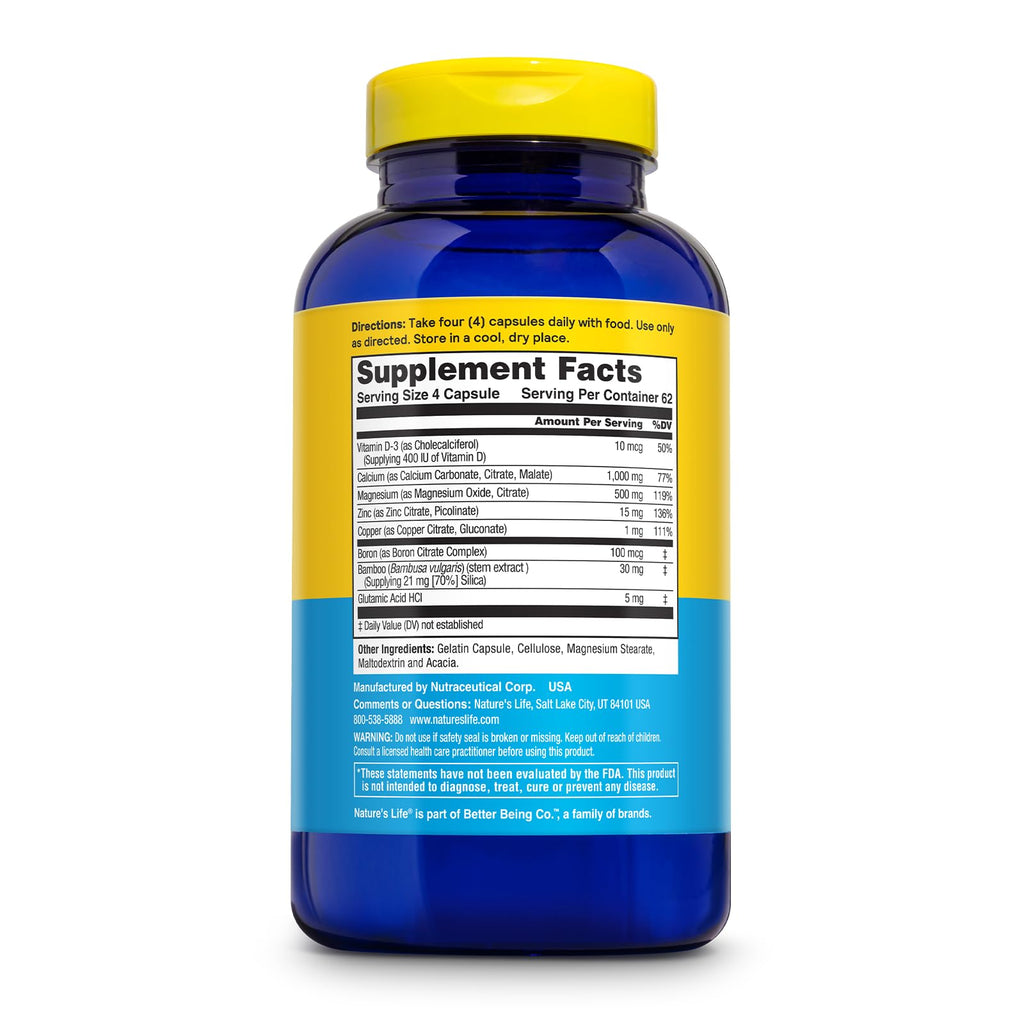 Nature's Life Cal Mag Zinc Complex - 250 Tablets - image 2