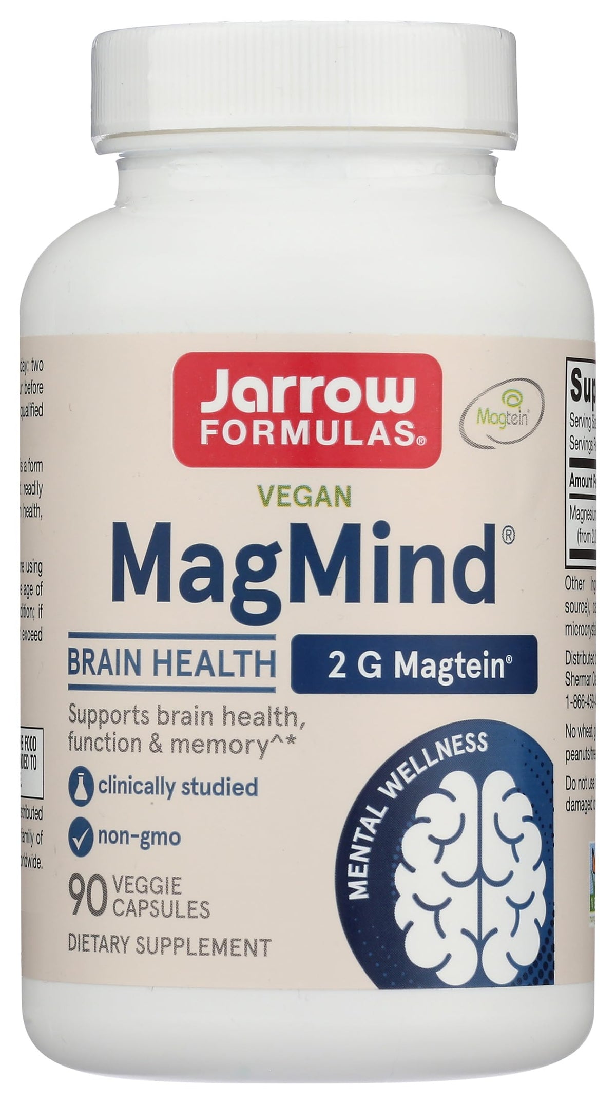 Jarrow Formulas Magmind Magnesium L-Threonate - 90 Capsules