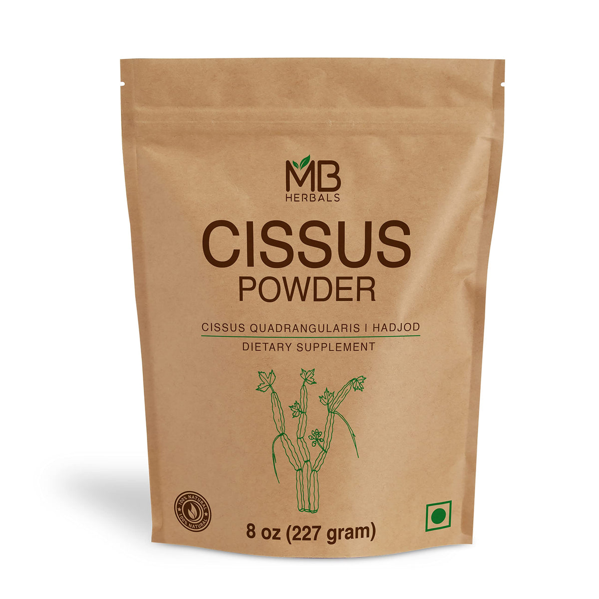 MB Herbals Cissus Quadrangularis Powder - 227g