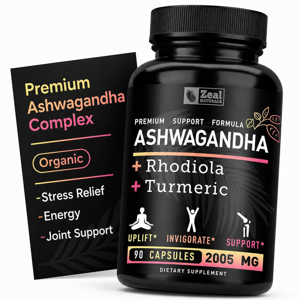 Zeal Naturals Adaptogenic Ashwagandha Complex Stress Relief - 90 Capsules - image 8