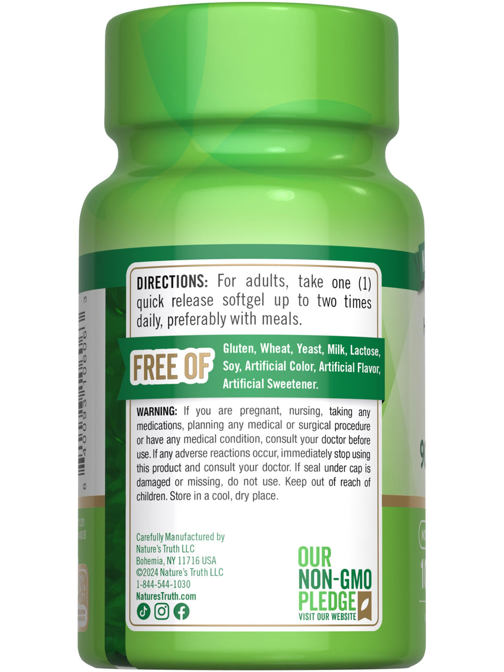 Nature's Truth Vitamin E 200 IU - 100 Softgels - image 7