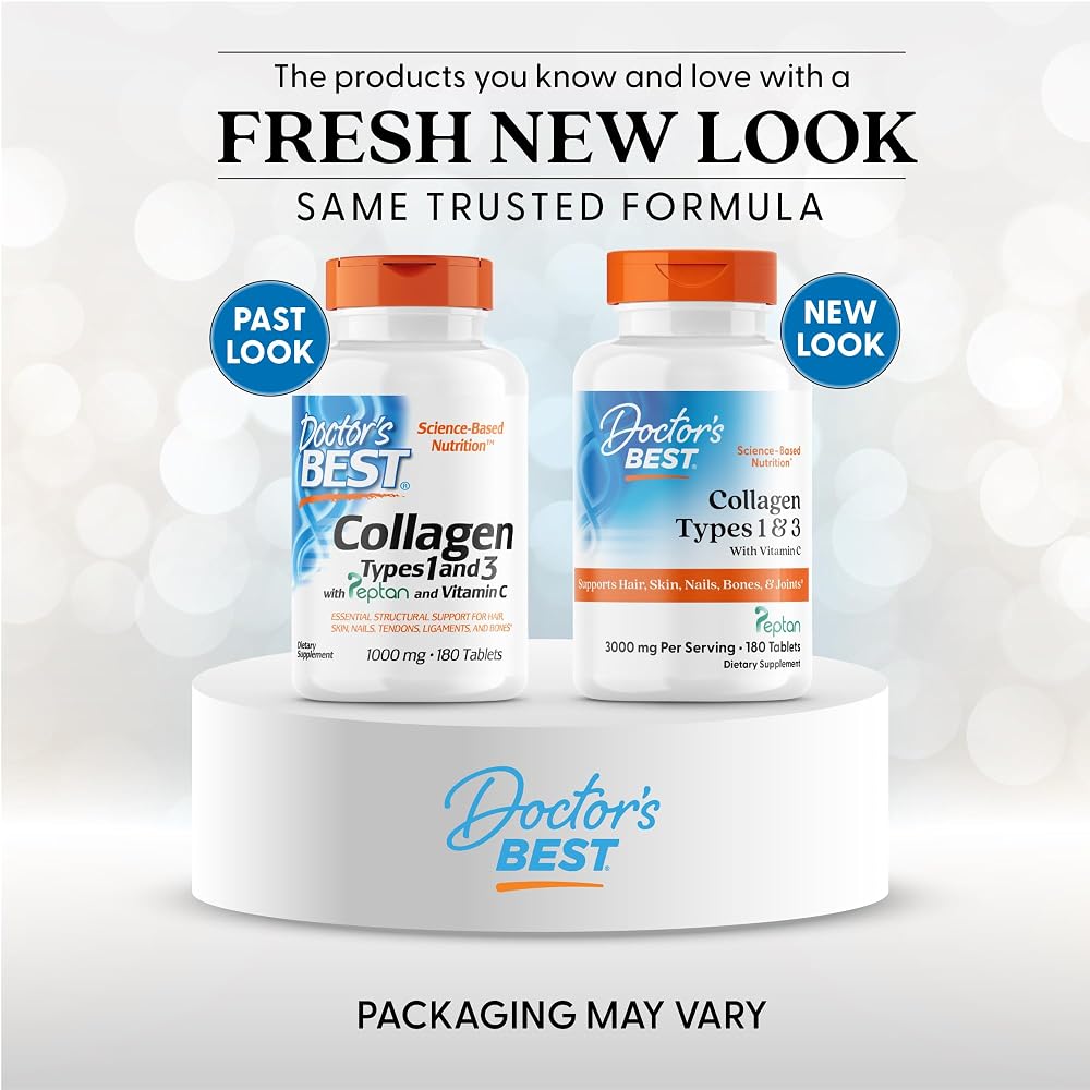 Doctor's Best Collagen Peptides Types 1 & 3 - 180 Tablets - image 2