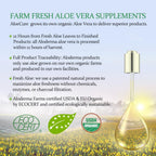AloeCure Pure USDA Organic Aloe Vera Juice Supplement in Grape Flavor