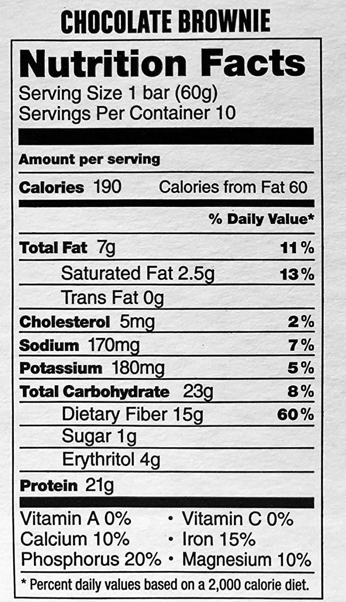 Kirkland Signature Protein Bars Chocolate Brownie - 20 Count - image 2