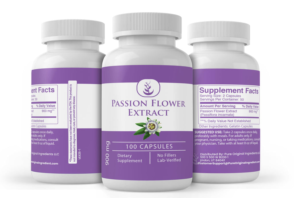 PURE ORIGINAL INGREDIENTS Passion Flower Extract