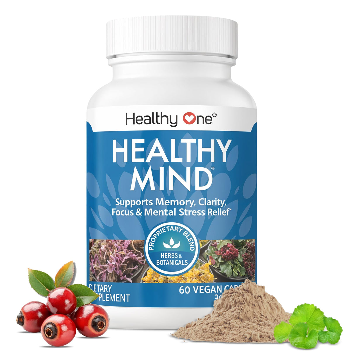 Healthy One Healthy Mind 14-in-1 Memory & Focus Formula - 60 Capsules