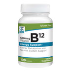 Quality Choice Vitamin B12 500 MCG Energy Support - 100 Tablets