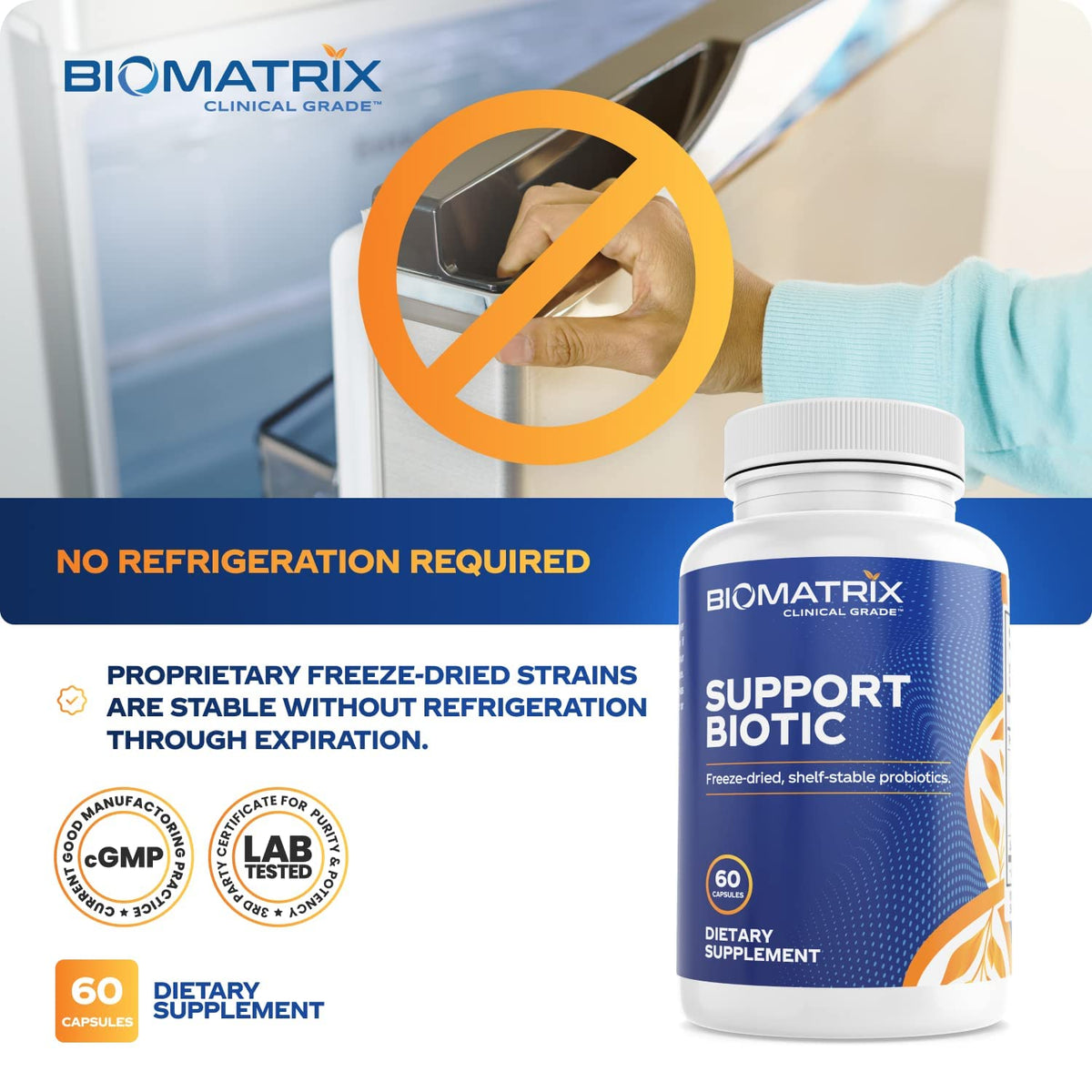 BioMatrix Saccharomyces Boulardii Probiotic Multi-Strain - 60 Capsules - image 3