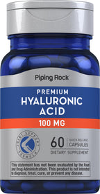 Piping Rock Hyaluronic Acid 100mg - 60 Capsules