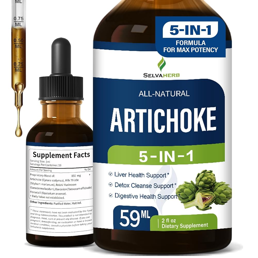 Selvaherb Artichoke Extract Drops Liver Support - 2 Fl Oz