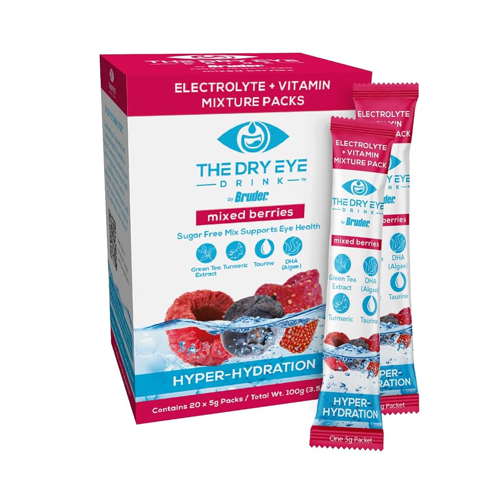 The Dry Eye Drink Mixed Berry Electrolyte Powder - 20 Packets