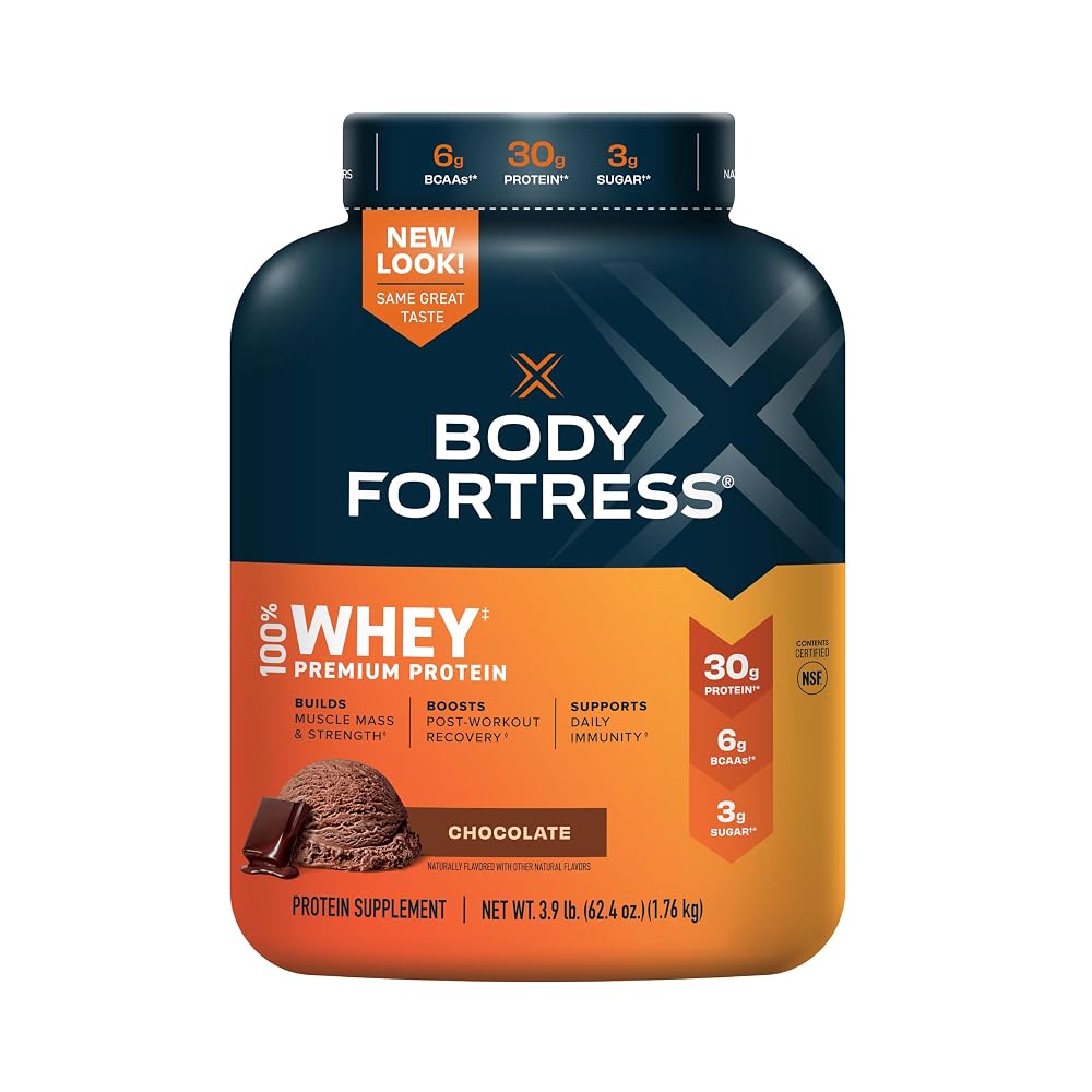 Body Fortress 100% Whey Protein Powder Vanilla & Chocolate - 2x 3.9 lb - image 5