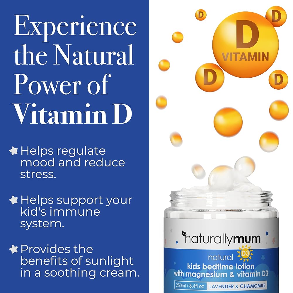 NaturallyMum Kids Magnesium Bedtime Lotion with Vitamin D - 4.2 fl oz - image 4