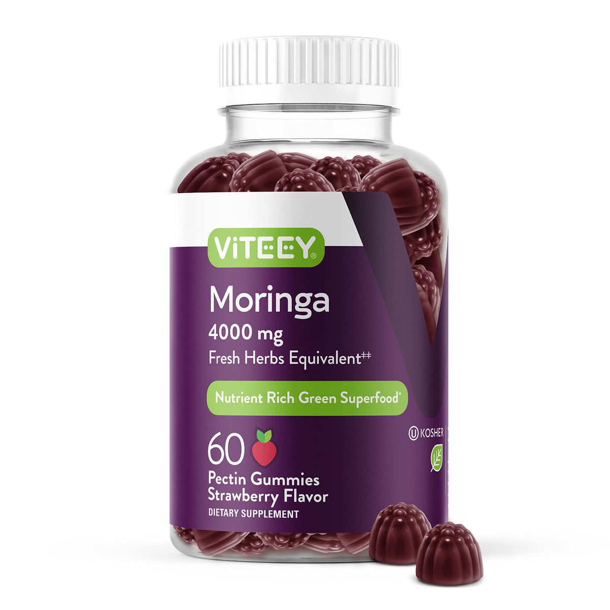 Viteey Moringa Gummies - 4,000mg [from 400mg of 10:1 Extract]