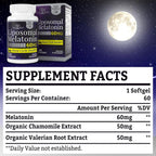Fogoro Melatonin 60mg-Fall Asleep Faster, Stay Asleep Longer,High Dose
