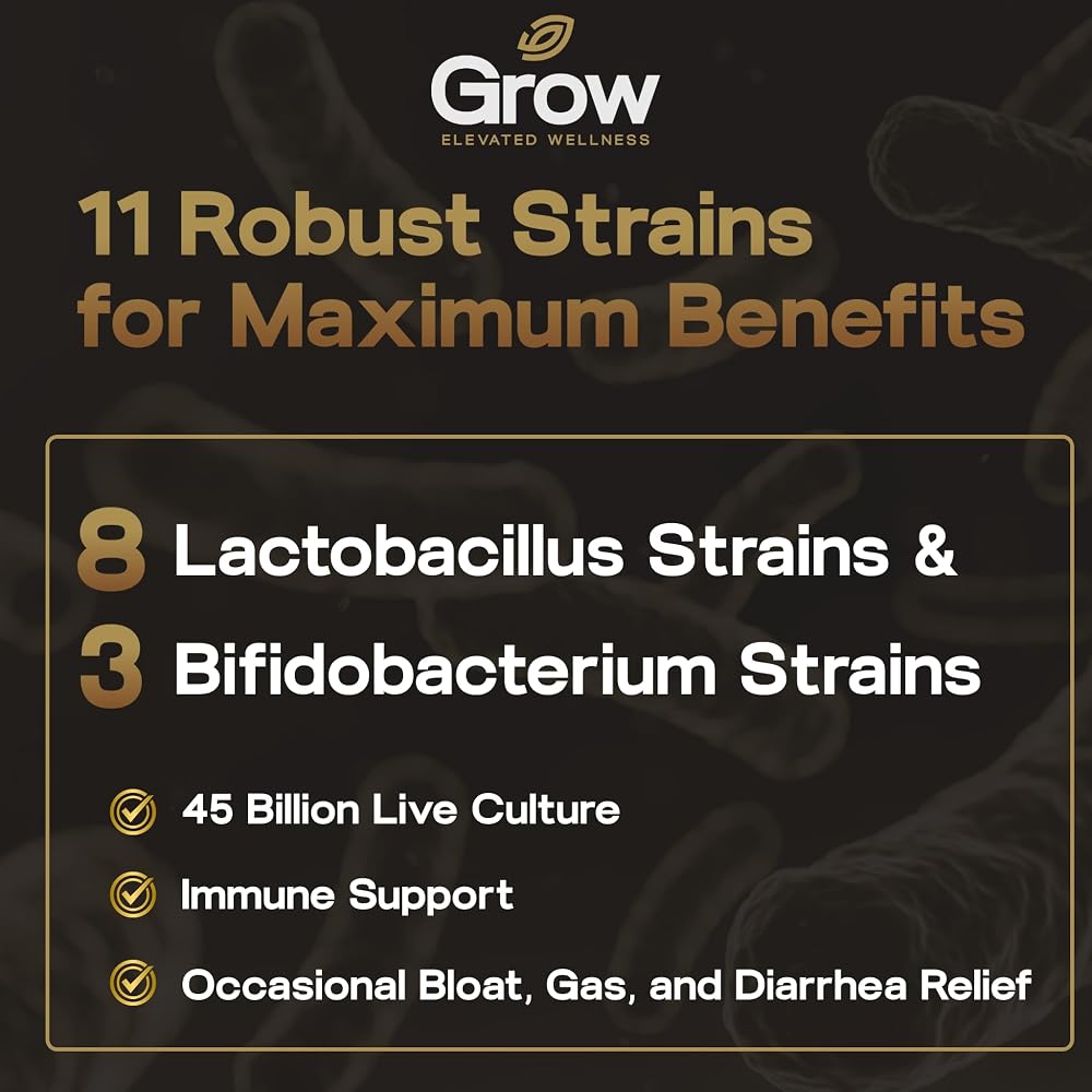 LIJA GrowBiotics Probiotic with Prebiotic Fiber - 30 Capsules - image 4
